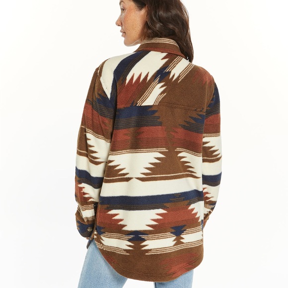 Thread & Supply Aztec Patterned Fleece Jacket - Picture 8 of 8
